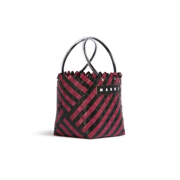Marni Market, Taha Bag, Black and Burgundy, NWT - Picture 2 of 6